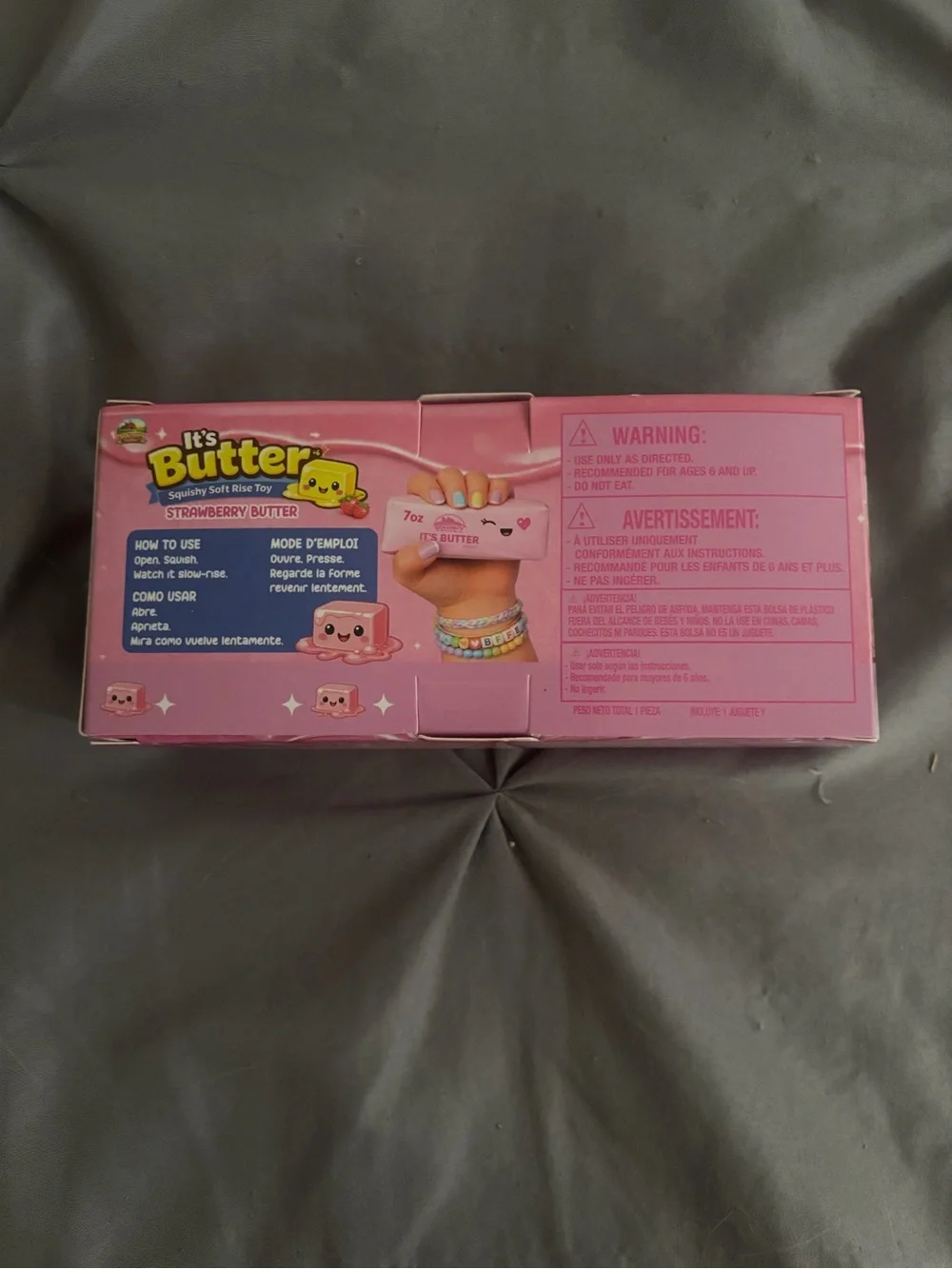 Squishy Sam’s It's Butter Strawberry Butter Scented Kids Bath Toy - Pink